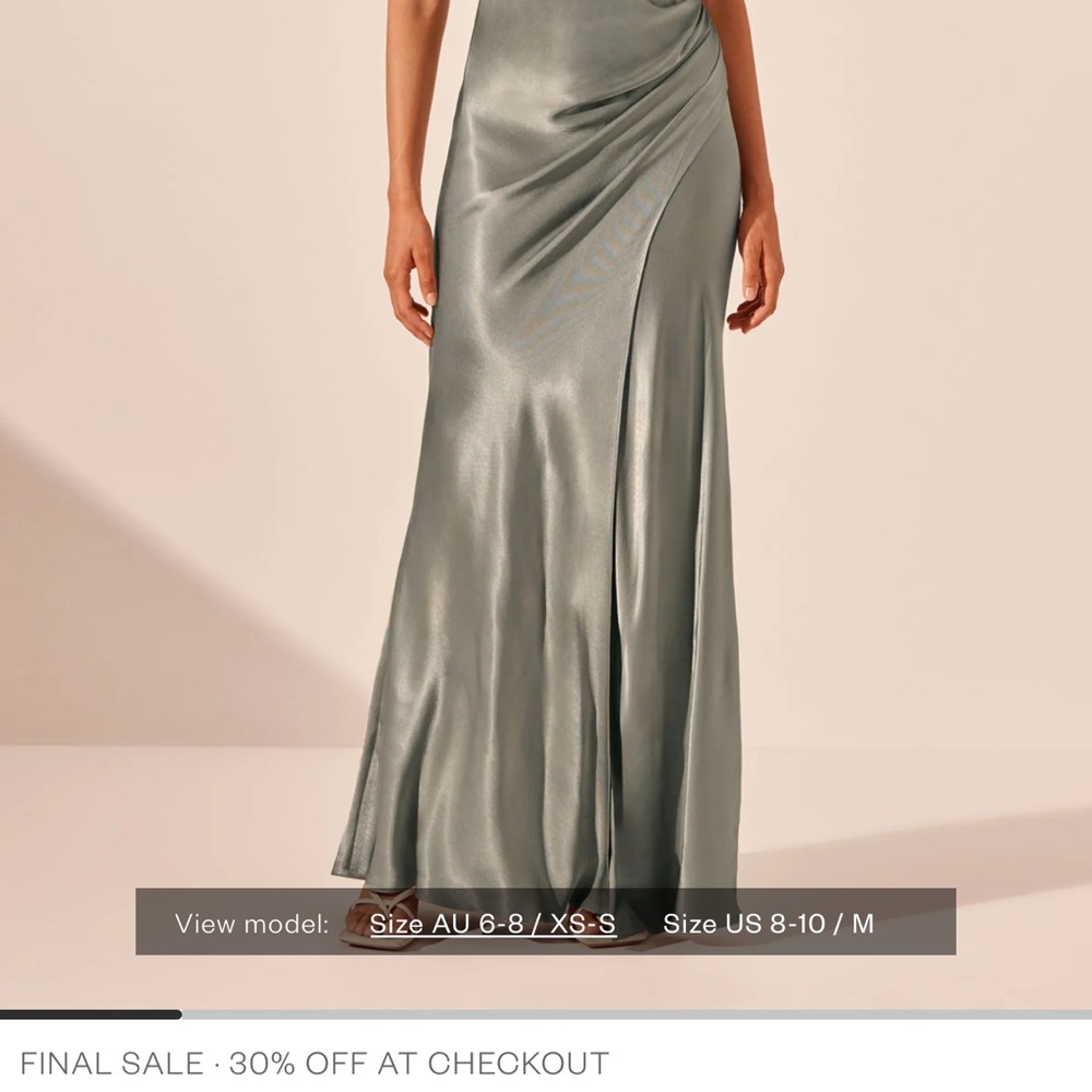 Shona Joy bridesmaid dress- Sage size 8